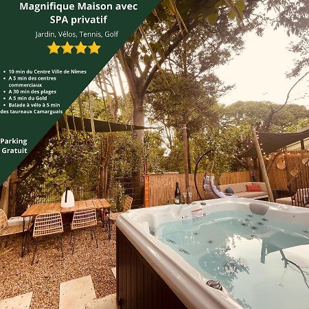 Maison Dans Les Arbres, Spa, Tennis, Parking Nîmes Exterior foto